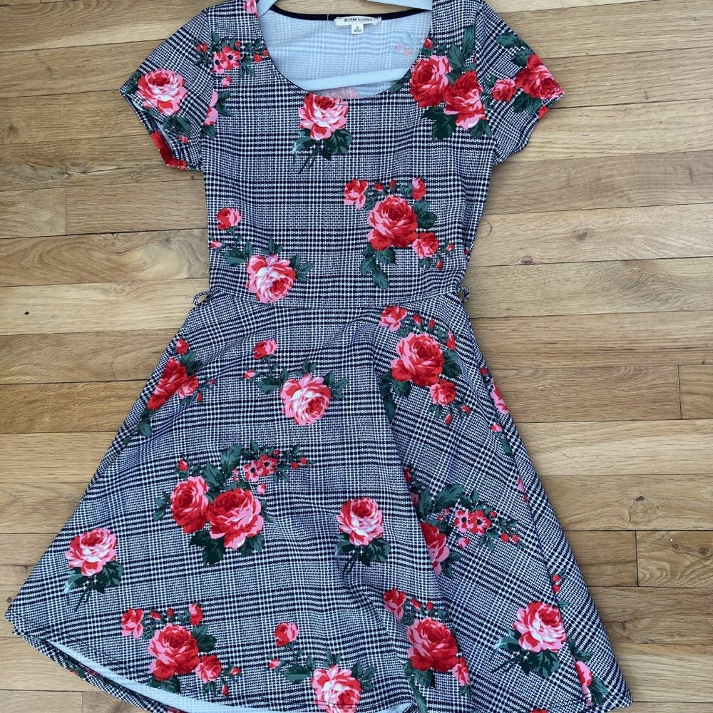 Plaid Floral Summery Dress